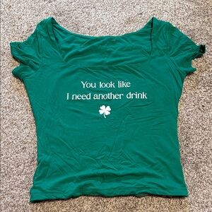 St. Patrick’s day going out green top